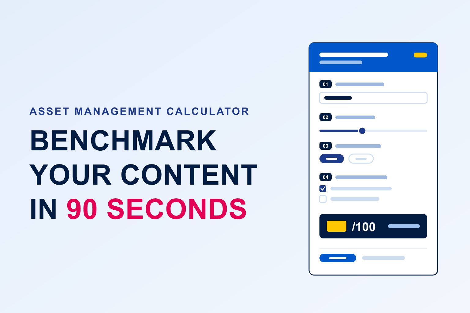Asset management content benchmarking tool thumbnail